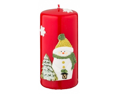 Свеча декоративная (6x12 см) Новый год