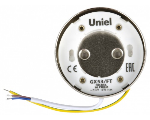 Накладной светильник Uniel Prom GX53/FT NICKEL 10 PROM