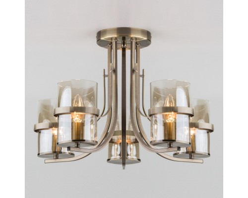 Потолочная люстра Eurosvet Coppa 60085/5 античная бронза