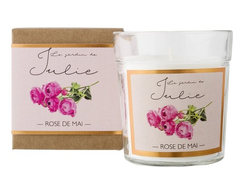 Свеча ароматическая (8.4 см) Le jardin de Julie Майская роза VV008RMLJ