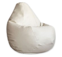 Кресло-мешок Кремовая ЭкоКожа 2XL