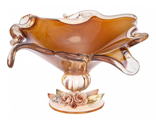 Чаша декоративная (22х22х23 см) White Cristal Nose Quadro 647-761