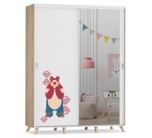 Шкаф-купе Маша и медведь Folk