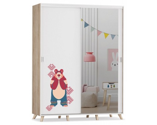 Шкаф-купе Маша и медведь Folk