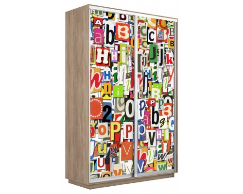 Шкаф-купе Экспресс Фото дуо 1017 1400x600x2400