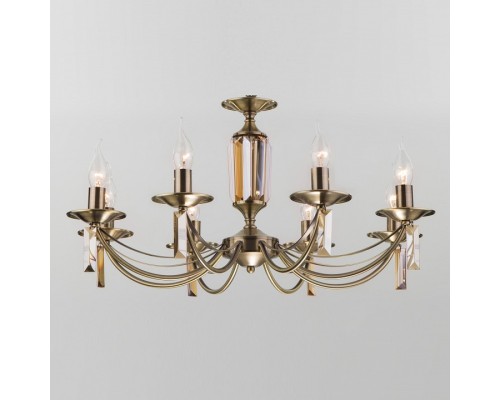 Подвесная люстра Eurosvet Volare 60087/8 античная бронза