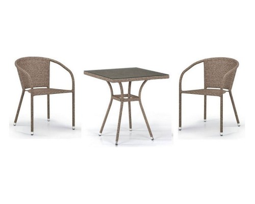 Набор уличный T282BNT/Y137C-W56 Light brown 2Pcs