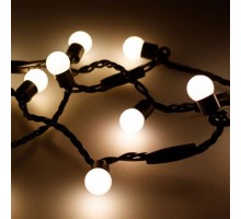 Гирлянда нить [20 м] Ball ARD-BALL-CLASSIC-D17.5-20000-BLACK-200LED WARM (230V, 14W)