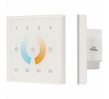 Панель-регулятора цвета RGBW сенсорная встраиваемая Arlight Intelligent ZW-118-MIX-4Z-IN (100-240V, 4 зоны)