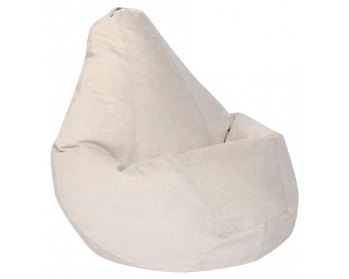 Кресло-мешок Светло-Бежевый Велюр XL