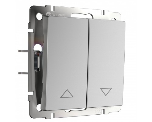Выключатель для жалюзи Werkel  WL06-01-02 (серебряный)