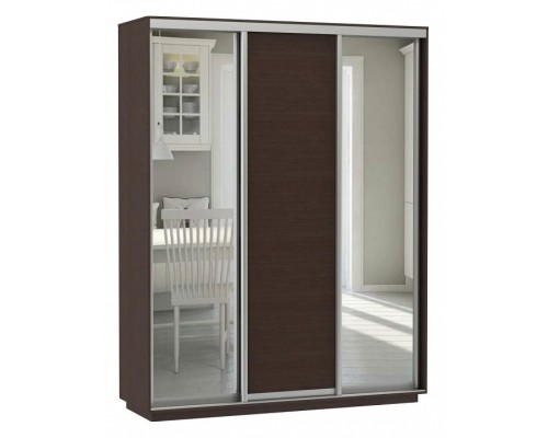 Шкаф-купе Экспресс Медиум (2 зеркала) Трио 2100x600x2400
