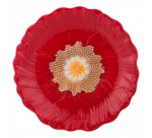 Блюдо декоративное (26х3.5 см) Маковый Цвет 358-1455