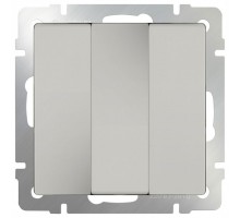 Выключатель трехклавишный без рамки Werkel Слоновая кость WL03-SW-3G-ivory