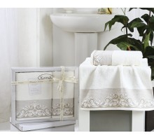 Набор из 2 полотенец для ванной BEYZA