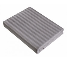 Простыня на резинке (200x220 см) Stripe Gray