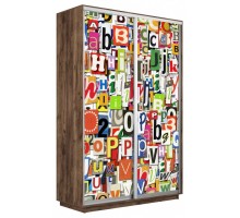 Шкаф-купе Экспресс Фото дуо 1017 1400x450x2400