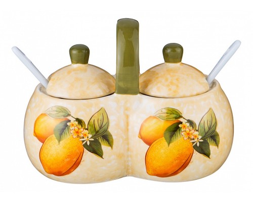 Банка для пищевых продуктов (17х10х13 см) Лимоны 358-1361