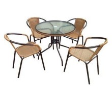 Набор уличный TLH-037A/080RR-D80 Cappuccino 4Pcs