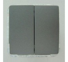 Выключатель двухклавишный без рамки Imex 1122L 1122L-S340