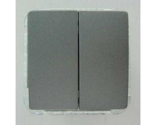 Выключатель двухклавишный без рамки Imex 1122L 1122L-S340