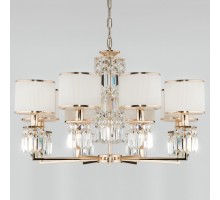 Подвесная люстра Eurosvet Zaffiro 10129/8 золото/прозрачный хрусталь Strotskis Smart (10099/8)