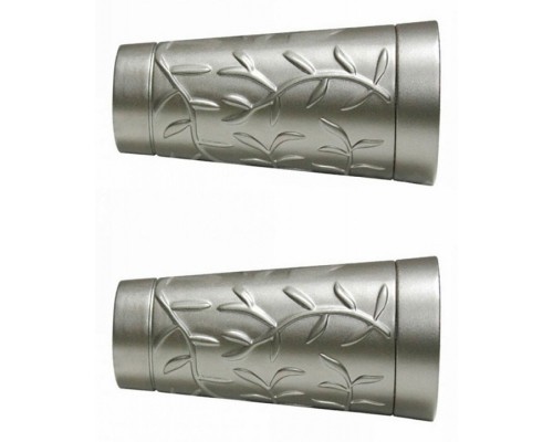 Набор из 2 наконечников для карнизов Конус с орнаментом