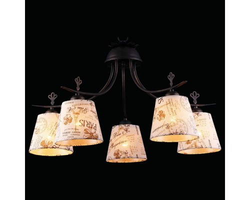 Подвесная люстра Natali Kovaltseva Alps ALPS 11430/5С BROWN GOLD