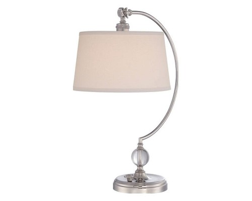 Настольная лампа декоративная Quoizel Jenkins QZ-JENKINS-TL-PN
