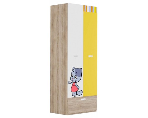 Шкаф платяной Юниор Оранжевая Корова