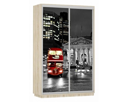 Шкаф-купе Экспресс Фото Дуо Ночной Лондон 1600x600x2200