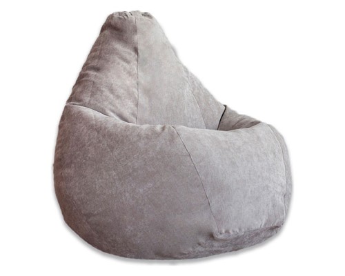 Кресло-мешок Серый Микровельвет 3XL