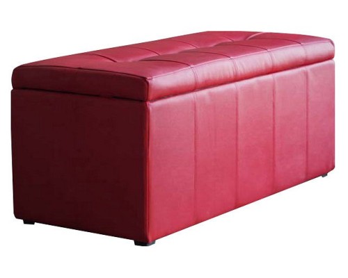 Банкетка-сундук Лонг красная