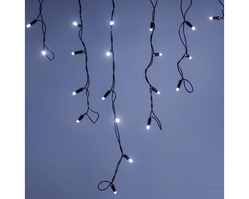 Бахрома световая [4x0.6 м] Edge ARD-EDGE-PRO-4000x600-BLACK-128LED-STD WHITE (230V, 8W)