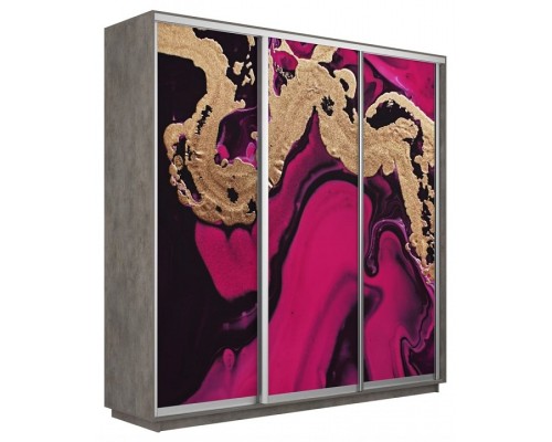 Шкаф-купе Экспресс Фото трио 1005 2100x450x2400
