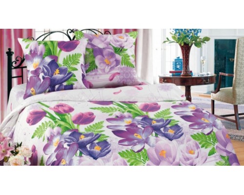 Постельное белье полутораспальное Krokusy