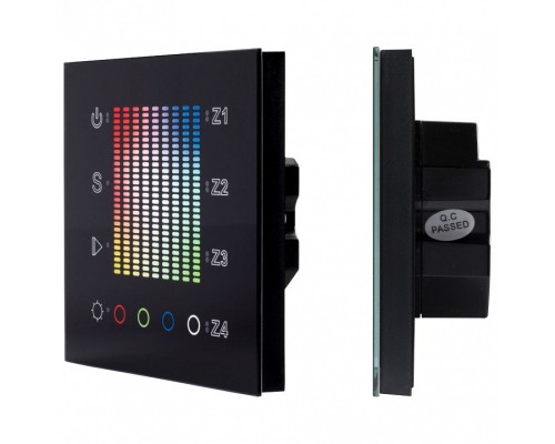 Панель-регулятора цвета RGBW сенсорная встраиваемая Arlight SR-2300 SR-2300TP-IN Black (DALI, RGBW)