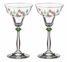 Набор из 2 подсвечников Елочные игрушки 674-474