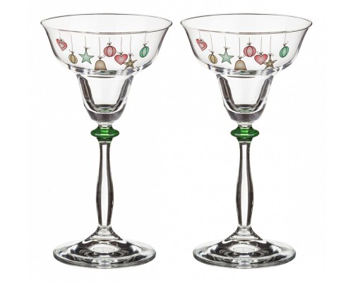 Набор из 2 подсвечников Елочные игрушки 674-474