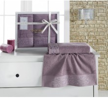 Набор из 2 полотенец для ванной Verna S.108-(св.лав.)