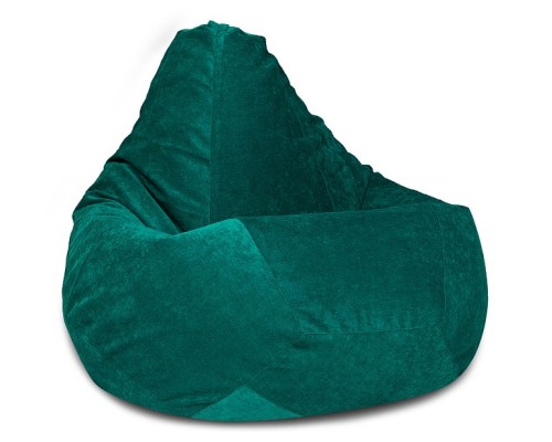 Кресло-мешок Изумрудный Микровельвет L