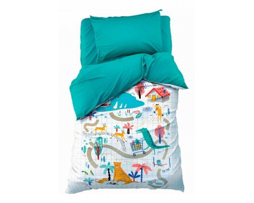 Постельное белье полутораспальное Заповедник
