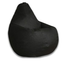 Кресло-мешок Черная ЭкоКожа 3XL