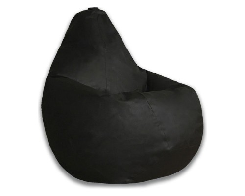 Кресло-мешок Черная ЭкоКожа 3XL