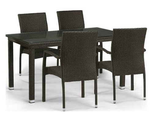 Набор уличный Бальчик T256A/Y379A-W53 Brown 4Pcs