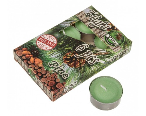 Набор из 6 свечей ароматических (4x2 см) Хвоя 348-496