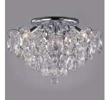 Потолочная люстра Eurosvet Crystal 10081/6 хром/прозрачный хрусталь Strotskis