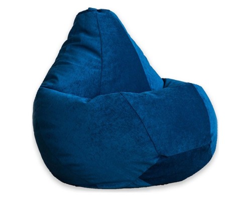 Кресло-мешок Синий Микровельвет 2XL