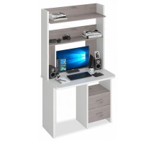 Стол компьютерный Домино Lite СКЛ-Прям100Р+НКЛХ-100