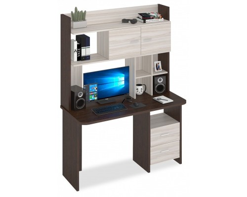 Стол компьютерный Домино Lite СКЛ-Прям130Р+НКЛХ-130